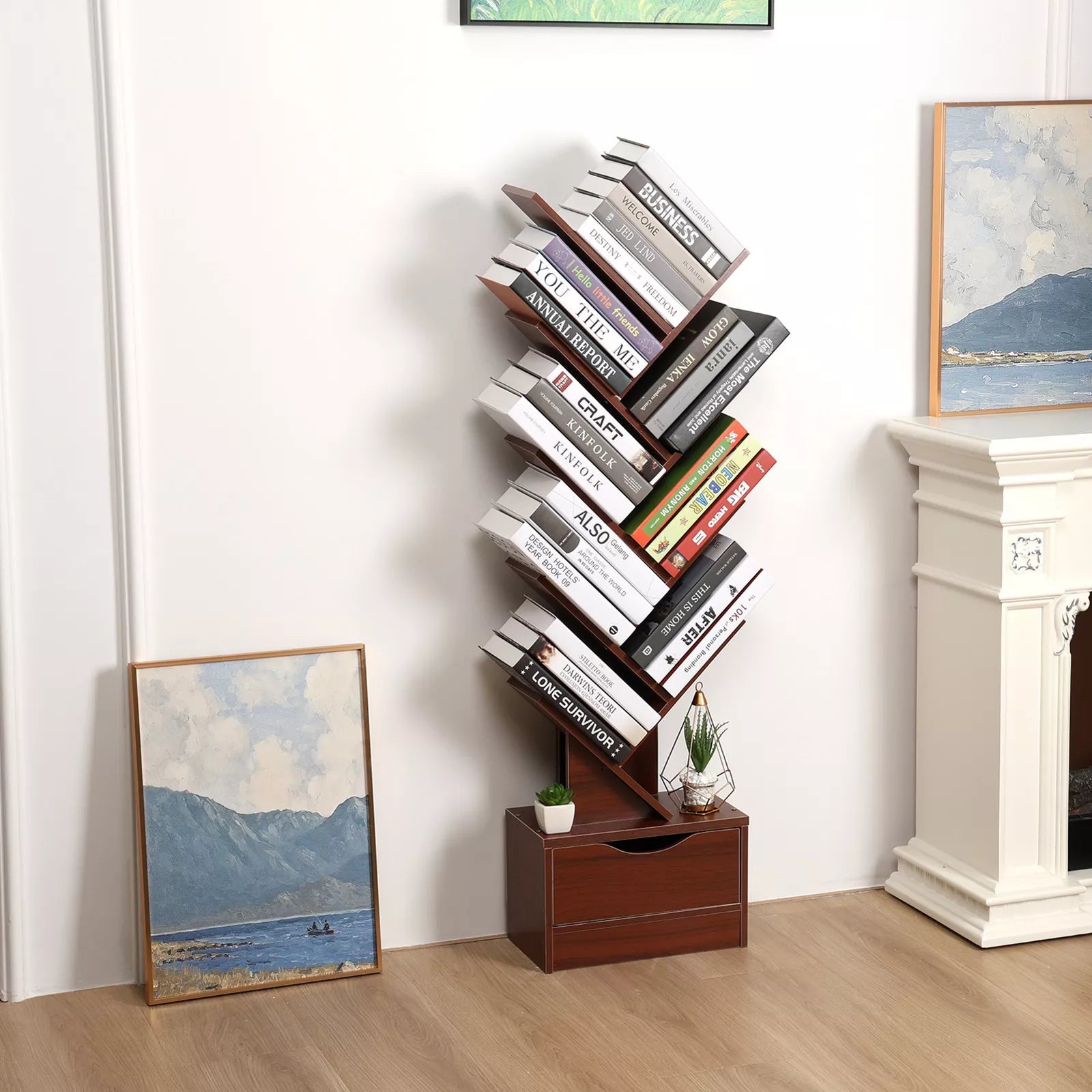 BLANCHE - Bookcase 34*20*121 BKC007