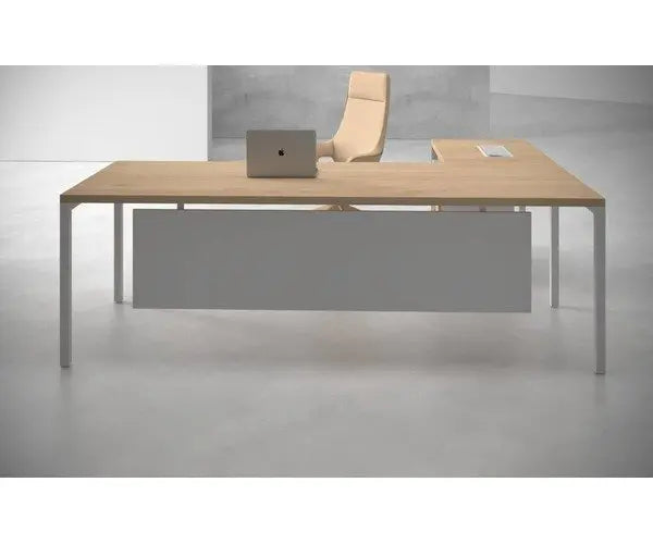 D11 Manager L-Shape Desk MDF with Drawer Unit 180*160*77 MD1580011