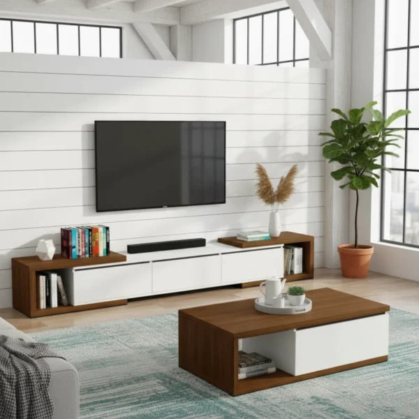 DIVA Coffee Table & TV Table – MDF Set TS1580002