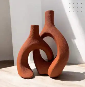 V03 Pottery Vase Set 2pcs V1580003