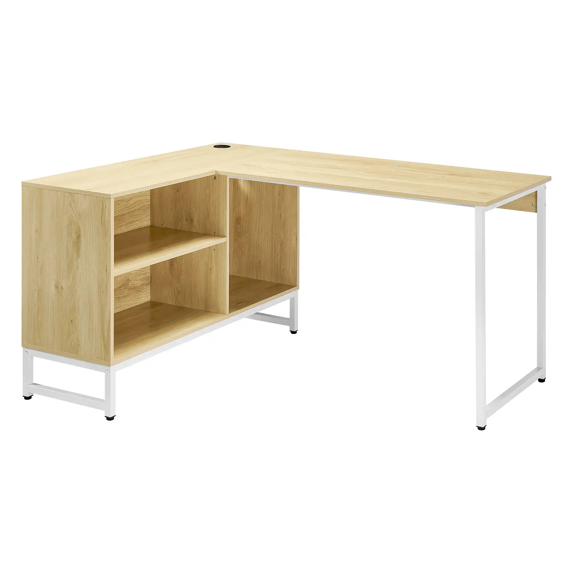 D12 Metal L-Shape Desk MDF Top 150*110 DSK1580012