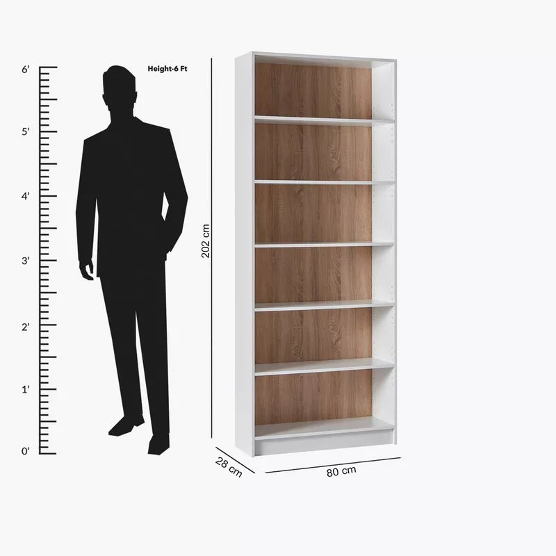 G13 Bookcase – MDF, 80x28x202cm