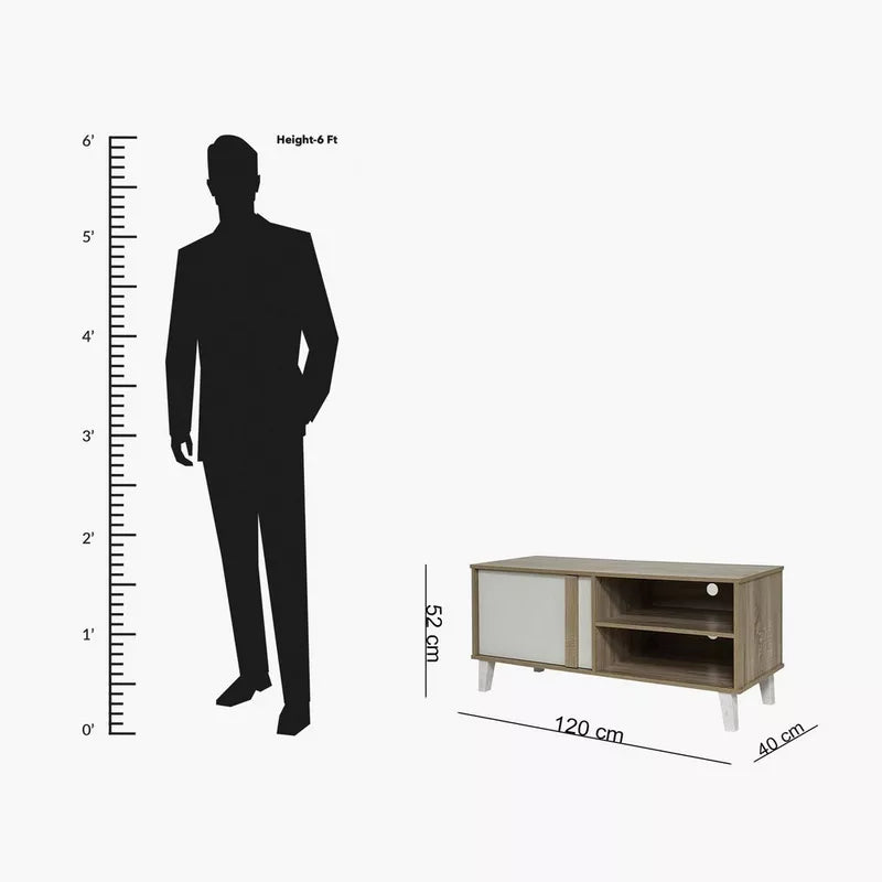 [Width 120cm] T24 TV Unit MDF 120*40*52 TVT1580024