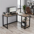D01 Metal L-Shape Desk MDF Top 120*100*75 DSK1580001