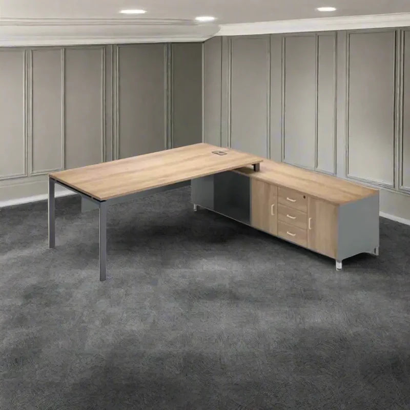 D19 Manager L-Shape Desk MDF 160*160*77 MD1580019