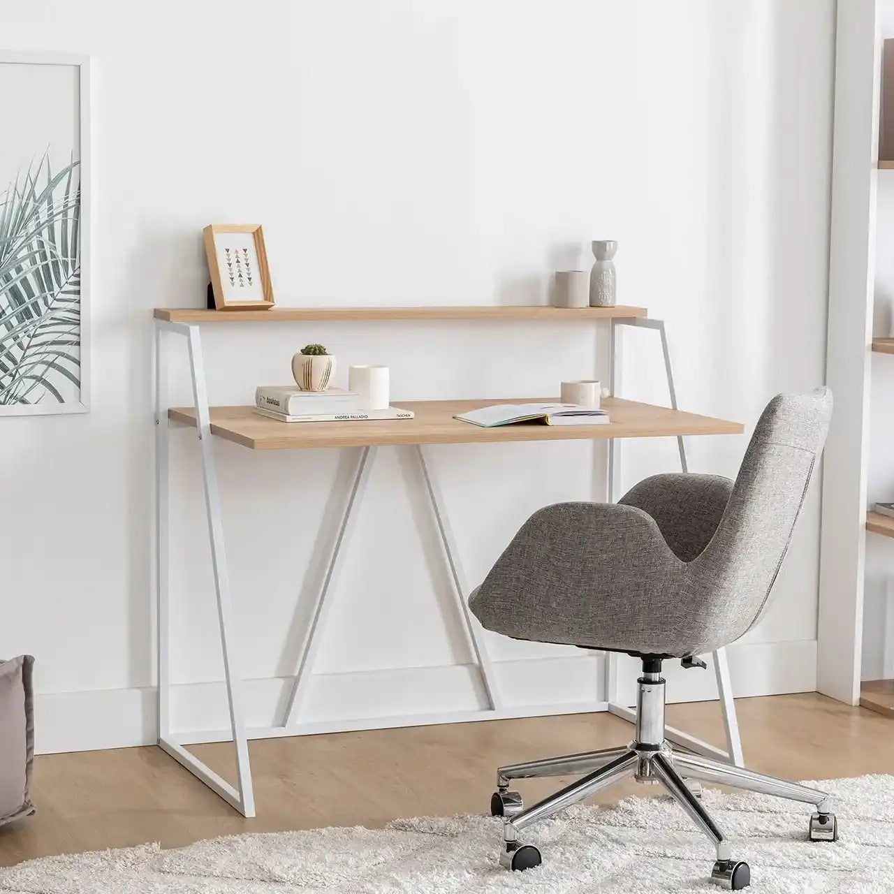 [Width 105cm] NOAH Metal Desk with MDF Top 105*60 DSK10860128