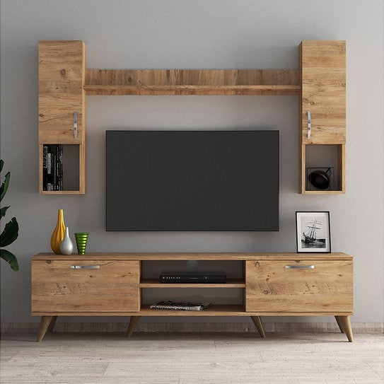 T32 Modern TV Unit, MDF - 180x35x48cm