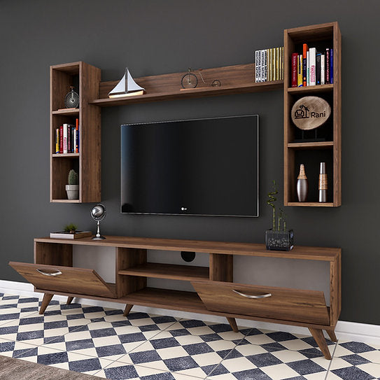 T31 Modern TV Unit, MDF - 180x35x48cm