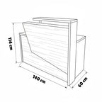 R04 Reception Counter MDF 140*60*114 RC1580004