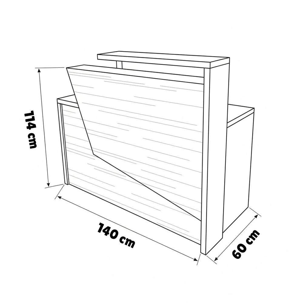 R04 Reception Counter MDF 140*60*114 RC1580004