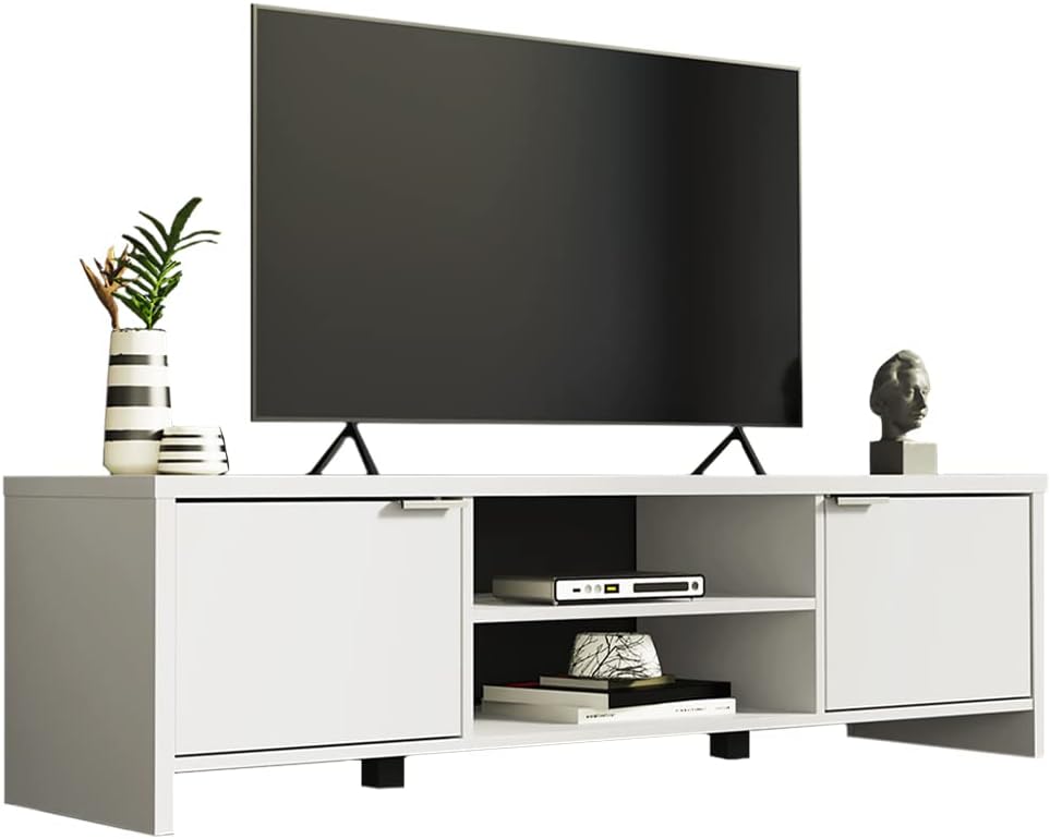 T37 Modern TV Unit, MDF - 145x38x40cm