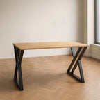 D06 Metal Straight Desk MDF Top 120*60 DSK1580006