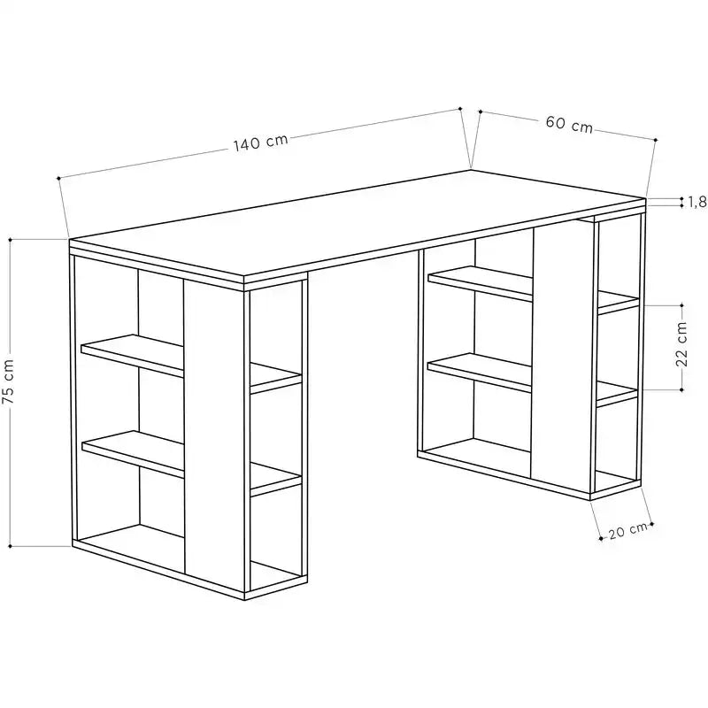 ROSCOE - Desk 140*60*75 dsk089-2
