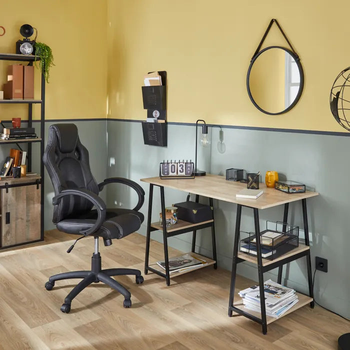 D07 Metal Straight Desk MDF Top 120*60 DSK1580007