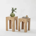 ROSA - Side Table Set 2 Pieces 35*35*50/55 ST1490561 - Furnile