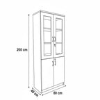 C09 Office Cabinet MDF 80*40*200 OS1580009