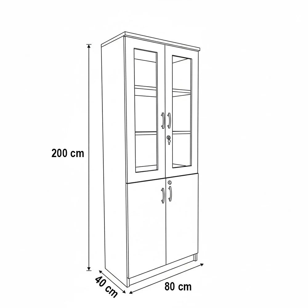 C09 Office Cabinet MDF 80*40*200 OS1580009