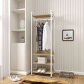 H09 Metal Clothes Hanger – Metal Frame, MDF Shelves, 60x40x180cm