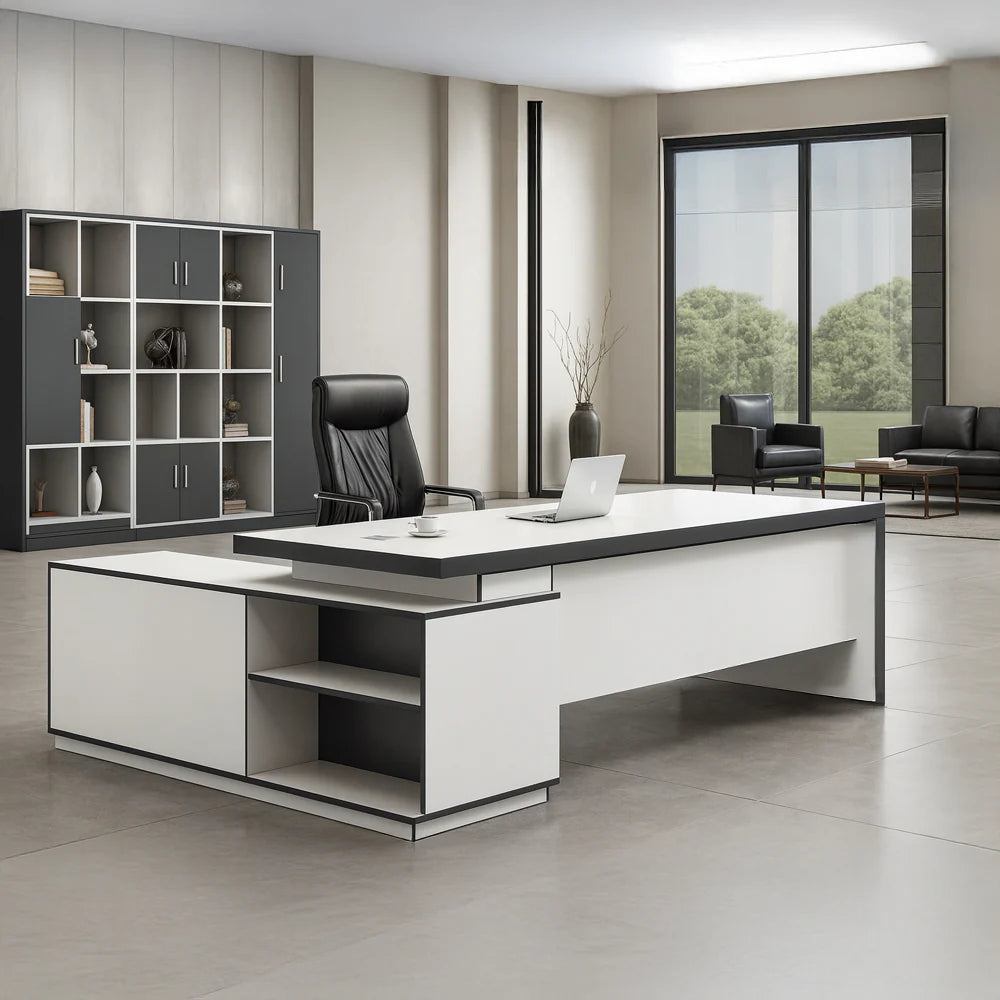D26 Manager L-Shape Desk MDF 200*160*75 MD1580026