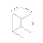 DAVIN - Side Table 35*40*65 ST4571811 - Furnile
