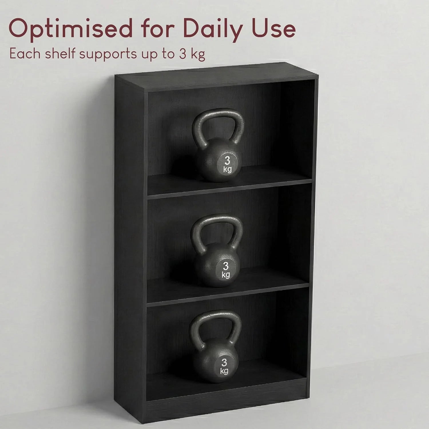 FURNiLE C11 Office Shelves, 60x109, Black