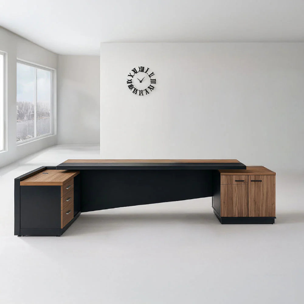 D27 Manager L-Shape Desk MDF 220*160*75 MD1580027