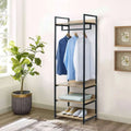 H09 Metal Clothes Hanger – Metal Frame, MDF Shelves, 60x40x180cm