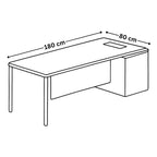 D03 Manager Straight Desk