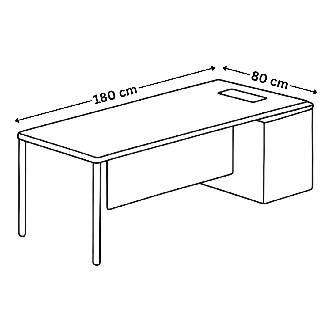 D03 Manager Straight Desk