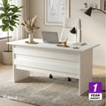[Width 140cm] MACK Desk MDF 140*60 White