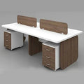 A08 Workstation 4 Seats MDF 240*120*75 WS1580008 - Furnile