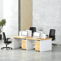 A07 Workstation 4 Seats MDF 240*120*75 WS1580007 - Furnile