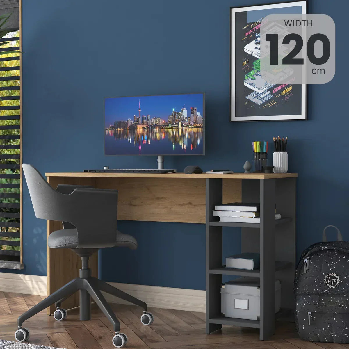 LEROY - Desk 120*45*75 DSK133511F-1 - Furnile