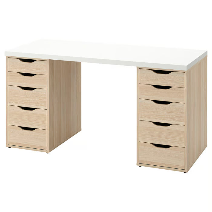 NELSON - Desk 140*60*75 Wooden&White dsk1247652-WWH