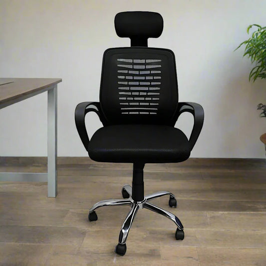 Office Chair with Headrest Black - OCH112