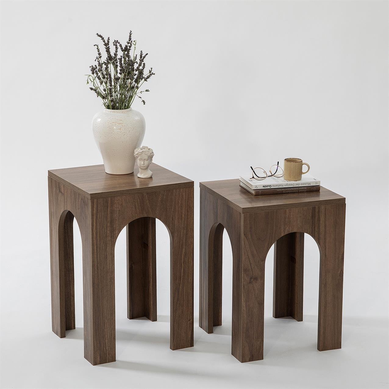 ROSA - Side Table Set 2 Pieces 35*35*50/55 ST1442624