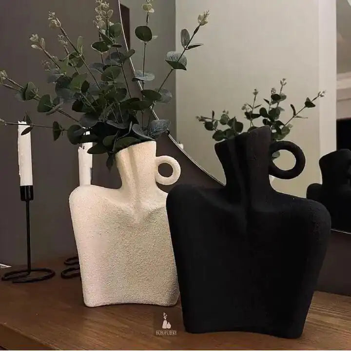 V08 Pottery Vase Set 2pcs V1580008