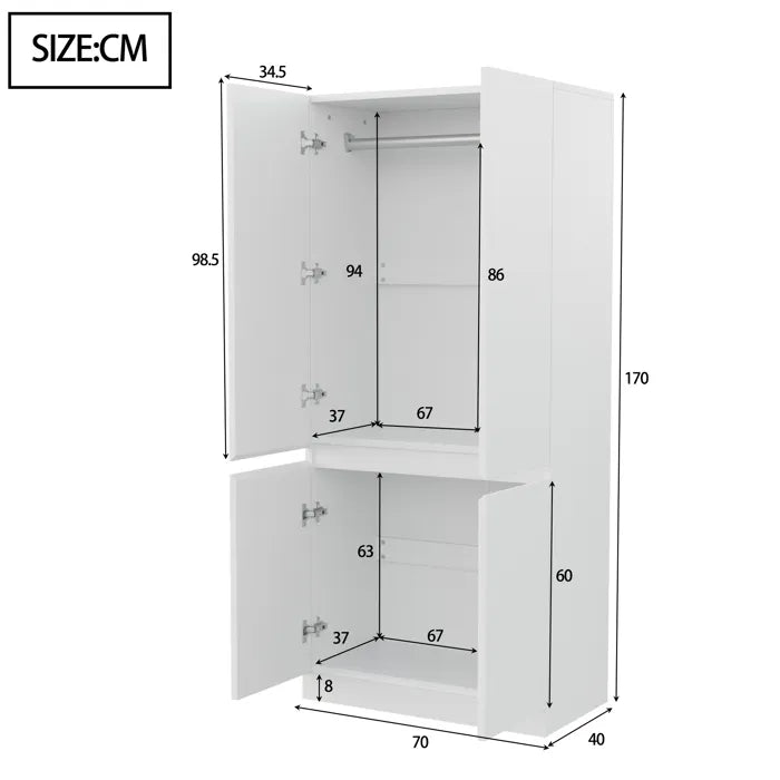 MARVIN - Dressing 70*40*170 WD179024