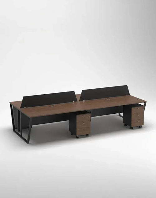 A17 Workstation 4 Seats MDF 240*120*75 WS1580017 - Furnile