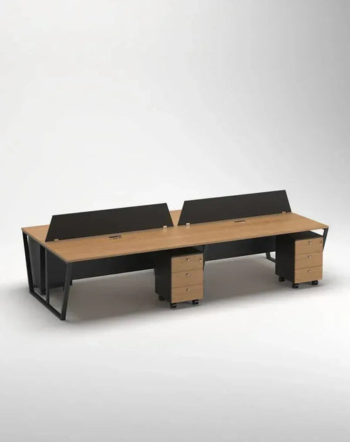 A17 Workstation 4 Seats MDF 240*120*75 WS1580017 - Furnile