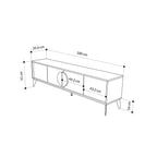 [Width 180cm] T18 TV Unit MDF 180*35.6*51 TVT1580018