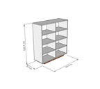 G04 Shoe Cabinet – MDF, 100x35x110cm