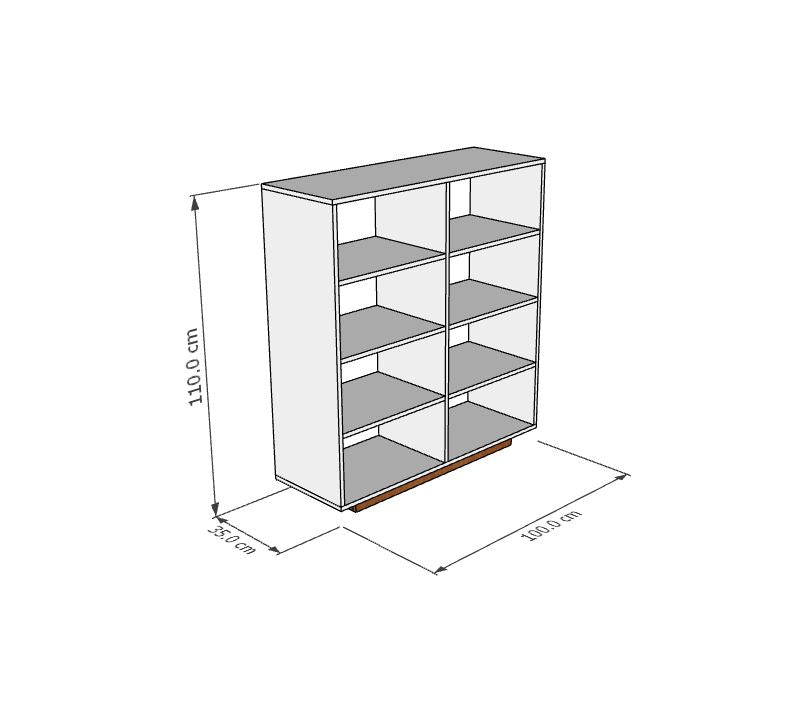 G04 Shoe Cabinet – MDF, 100x35x110cm