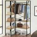 H05 Metal Clothes Hanger – Metal Frame, MDF Shelves, 120x40x180cm