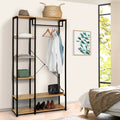 H01 Metal Clothes Hanger – Metal Frame, MDF Shelves, 90x40x180cm