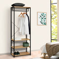 H02 Metal Clothes Hanger – Metal Frame, MDF Shelves, 60x40x180cm