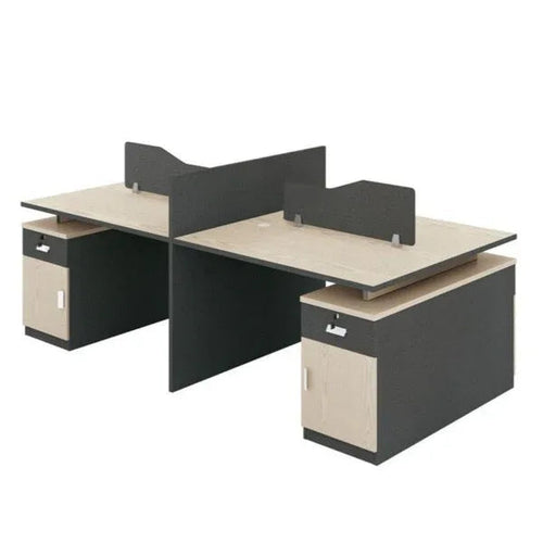 A04 Workstation 4 Seats MDF 240*120*75 WS1580004 - Furnile