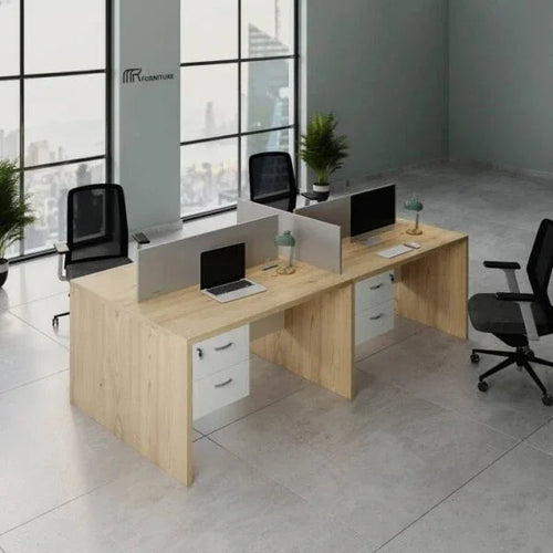 A09 Workstation 4 Seats MDF 240*120*75 WS1580009 - Furnile