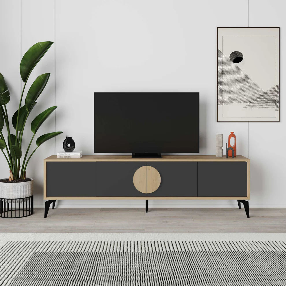 [Width 180cm] T18 TV Unit MDF 180*35.6*51 TVT1580018-1