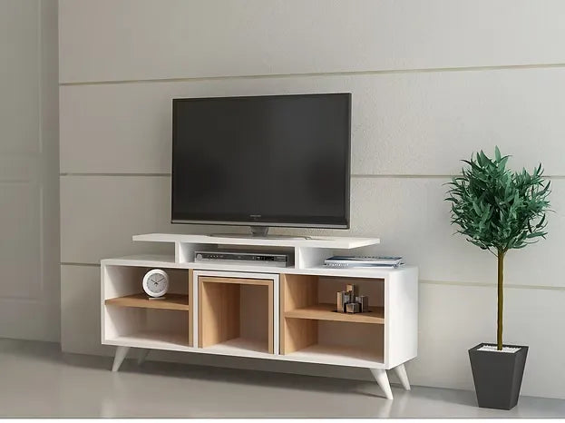 KUTAY Modern TV Unit, MDF - 120x29.5x56.9cm